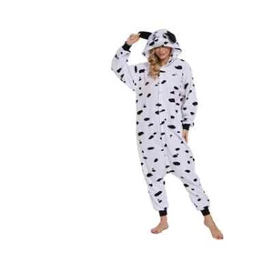 Dalmatian One-Piece Pajamas for Adult Unisex Homewear Winter Cosplay Costume - Picture 1 of 12