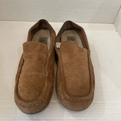 UGG Moccasin Slippers Mens Sz 10 Alder Suede & Faux Sherpa Indoor Outdoor Shoes - Image 1 of 4