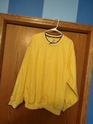 NWOT SWEET Cutter & Buck Jacket Mens XL Yellow Pullover Windbreaker Miller Light - Image 1 of 4