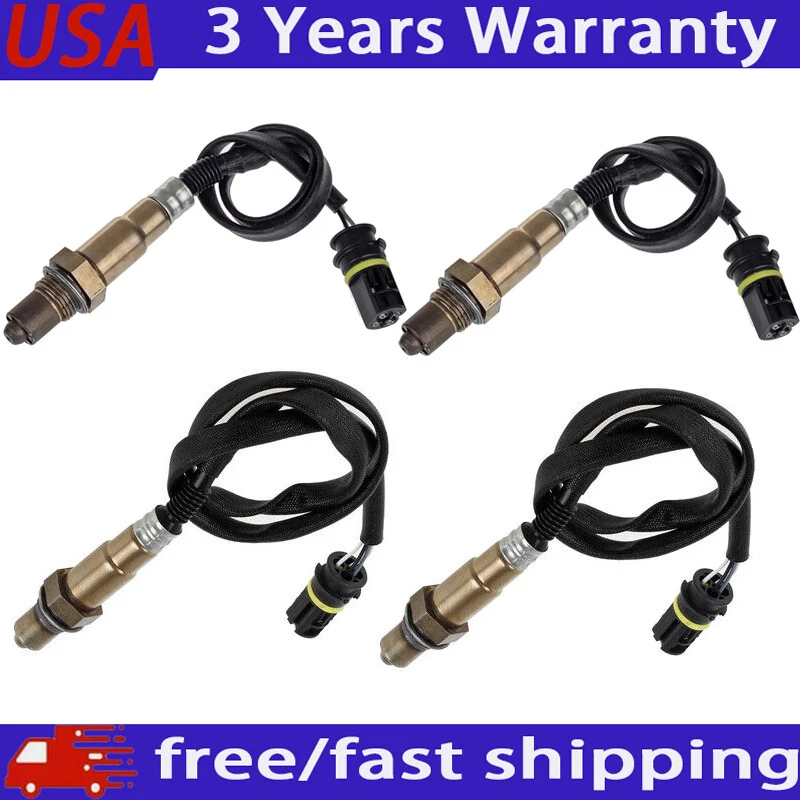 4PCS Oxygen Sensor Up+Downstream For 2001-2004 Mercedes-Benz Slk320 3.2l V6 US - Image 1 of 4