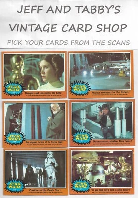 1977 TOPPS STAR WARS QUINTA SERIE/VER MENÚ DESPLEGABLE PARA TARJETA QUE RECIBIRÁS Foto 1 de 4