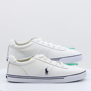 POLO RALPH LAUREN HANFORD LEATHER MENS TRAINERS UK 9 EU 43 WHITE RRP £70 GR