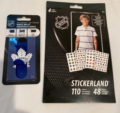 NHL Toronto Maple leaf Trends International Mobile Wallet stickers tattoos set. - Image 1 of 4