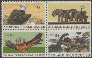 Scott # 1387-1390 - Block Of 4 - Natural History - MNH - 1970 - Picture 1 of 1