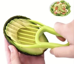 Avocado Cutter Slicer Kitchen Tool Fruit Peeler Separator Green Knife New Keto - Picture 1 of 9