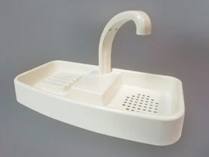 Sink Twice for Larger Toilet Tanks Measuring 15.25" - 16.8" w/ Lid Off - Picture 1 of 3