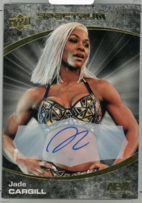 2021 Upper Deck AEW Spectrum Jade Cargill Rookie Auto /25 - Image 1 of 2