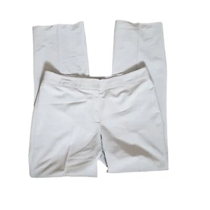 Sharagano Studio Women Pants Size 12 Stretch Straight Classic Gray - Picture 1 of 9