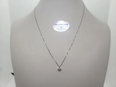 Recarlo Collar de Mujer Punto de Luz Oro Blanco 18KT Y Diamante De 0.18CT (0235) - Imagen 1 de 4