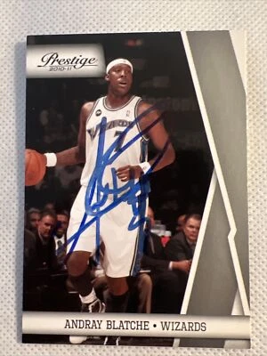 ANDRAY BLATCHE WASHINGTON WIZARDS SIGNED AUTOGRAPHED 2010 PANINI BASKETBALL CARD - Image 1 of 2