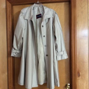 GANT Women's Vintage Raincoat Coat Mac - Tan/Beige Size 10 - Picture 1 of 9