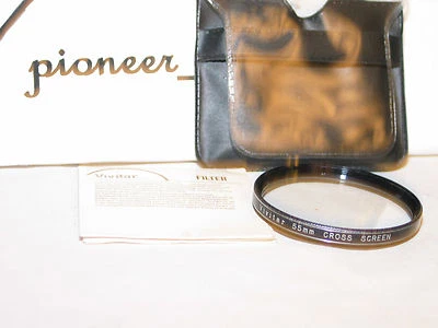 VIVITAR Mint 55mm CROSS SCREEN filter with case for slr camera and video - Image 1 of 2