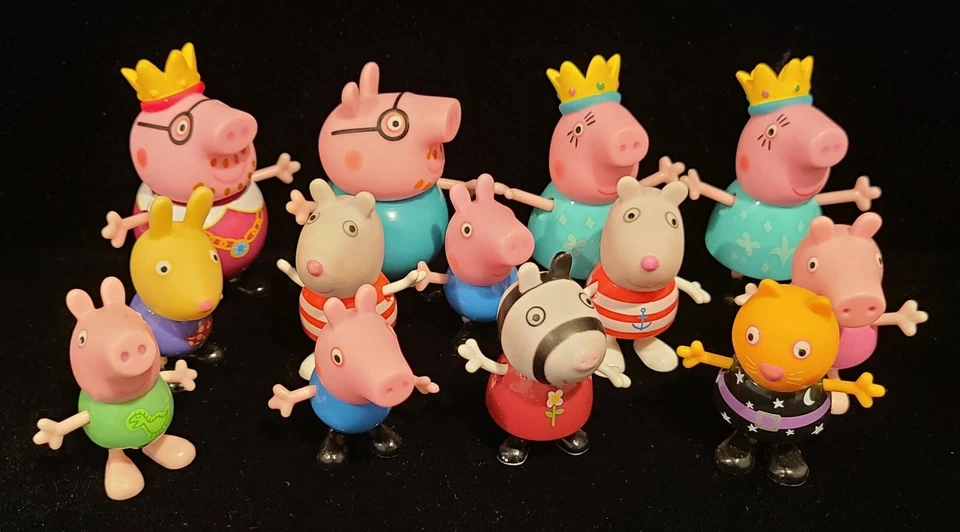 Peppa Pig Jazware Figure Set Lot of (12) Halloween Candy Cat - Image 1 of 1