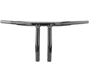 Bikers Choice TBW Black 10" Pullback 1.25" Fat Riser T-Bar Handlebar - Picture 1 of 3