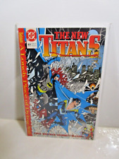 NEW TITANS #61 (1989) Batman, Robin, Two-Face, George Perez, DC Comics Bagged Bo