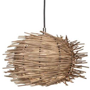 Vintage Nest Designed Natural Brown Rattan Wicker Ceiling Pendant Light Shade... - Picture 1 of 8