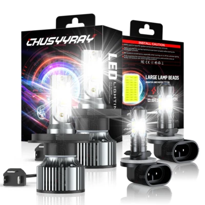 For Hyundai Tucson 2005-2008 2009 Combo LED Headlight High/Low+Fog Light Bulbs - Image 1 of 4