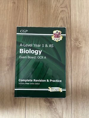 CGP A-Level Year 1 And AS Biology AQA Complete Revision Guide and Practice - Image 1 of 4