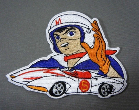 SPEED RACER with MACH 5 - Mach Go - Embroidered Iron-On Patch - 4" Cover