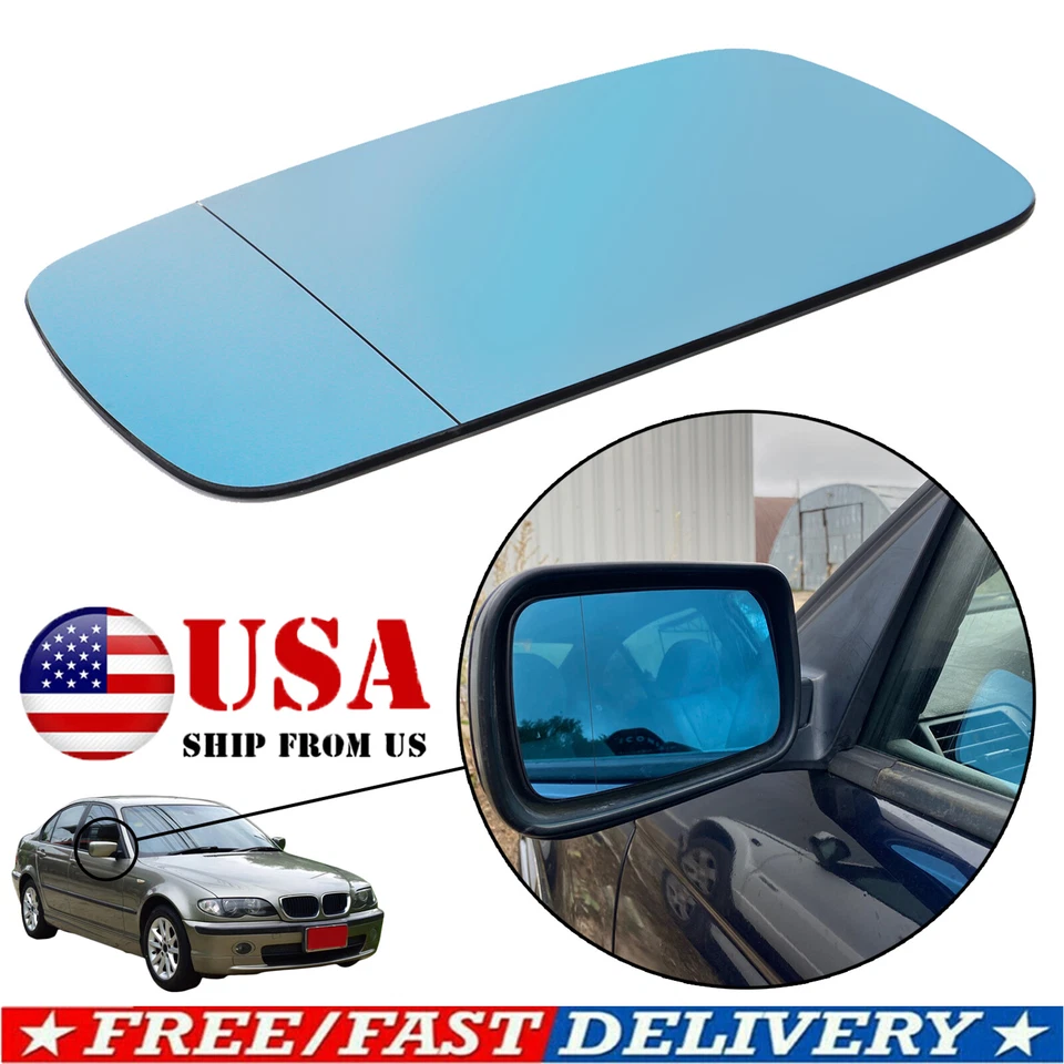 For BMW E39 E46 325i 525i 328i 330i  Mirror Glass Stick No Based Plate Left Side - Изображение 1 из 4