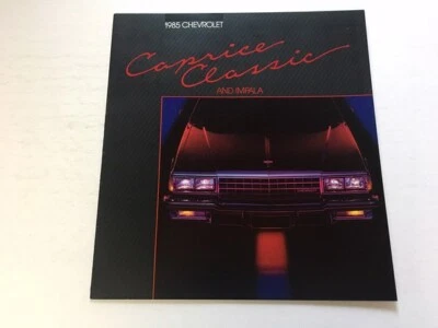1985 Chevrolet Caprice Classic and Impala 16-page Car Sales Brochure Catalog Foto 1 de 4
