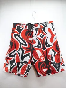 Maui And Sons Men’s Swim Trunks Size 34 Red Black - Picture 1 of 9