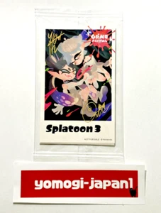 Splatoon 3 Grand Festival Original Autografiado Bromuro Todo 3 Tipo Set Japón - Imagen 1 de 8