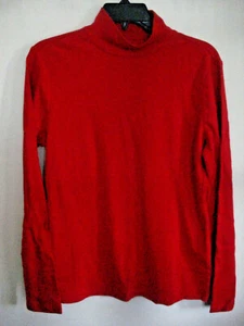 Ladies Mock Turtleneck Shirt Size Large Assorted Colors Cotton New - Picture 1 of 14