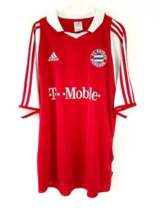 Bayern Munich Home Shirt 2003. Medium. Original Adidas. Red Adults Football Top. - Picture 1 of 15