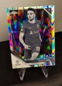 2021-22 Topps UCL Chrome - Diogo Jota - Black & White Lava - Liverpool FC - Picture 1 of 2