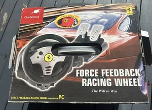 Guillemot Ferrari Force Feedback Racing Wheel with pedals and driver disk PC/Mac - Picture 1 of 8