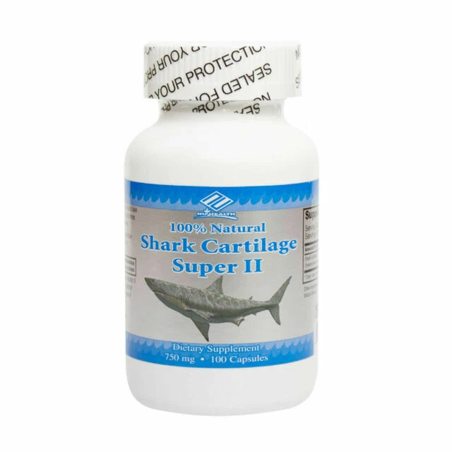 Nu-Health 750mg Shark Cartilage - 100 Capsules