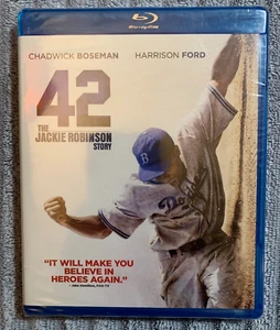 42: The Jackie Robinson Story (Blu-ray, 2013) Chadwick Bozeman Harrison Ford - Imagen 1 de 2