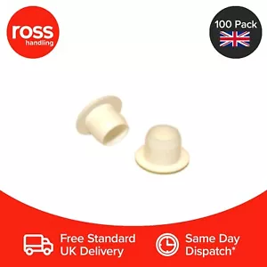 Tapón de acabado decorativo con orificio de 100 x 10 mm - Cubiertas protectoras blancas al ras Reino Unido - Imagen 1 de 1