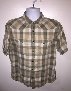 The North Face Mens Plaid Short Sleeve Button Front Shirt Size L - Picture 1 of 5