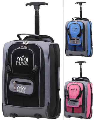 40x20x25 Ryanair Under Seat Case Children Cabin Luggage Wheel Trolley Backpack - Image 1 of 4