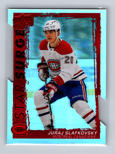 2023-24 Upper Deck Series 1 Red Star Surge Die-Cut SS-4 Juraj Slafkovsky