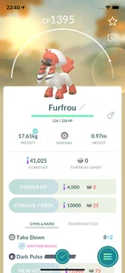 Pokemon - Furfrou Kabuki Trim !! Same Day Shippment or Next Day Guaranteed ! Go - Picture 1 of 1