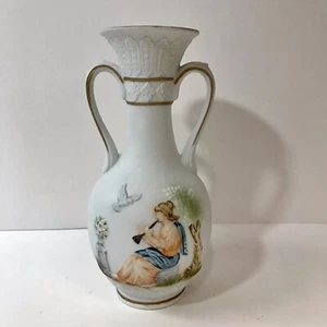 Napcoware Athena Collection C-860 1 Ancient Greek Aphrodite Cupid Bud Vase 7"T - Picture 1 of 6