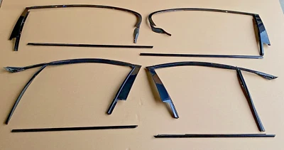 2013-2015 BMW 750Li 740LI EXTERIOR DOOR MOLDING TRIM SET SPORT BLACK OEM LOT712 - Image 1 of 4