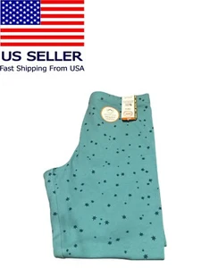Wonder Nation Girls Tough Cotton Teal Star Leggings Size Plus X-Large - Picture 1 of 6