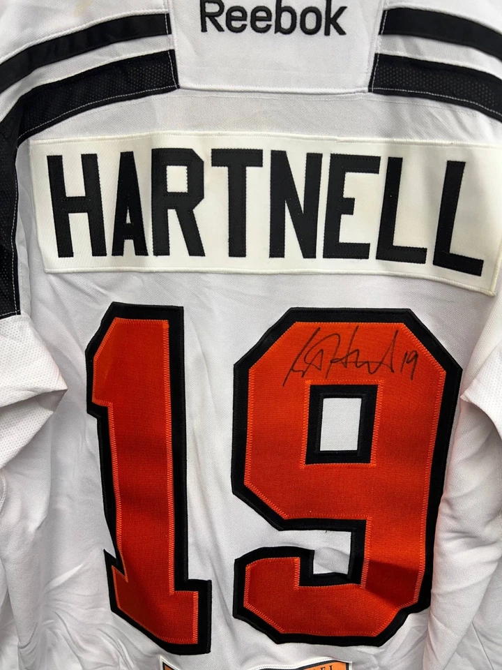 Camiseta firmada por Scott Hartnell #19 - Truco de sombrero de operación 2012 - Usada/Emitida - XL Foto 1 de 4
