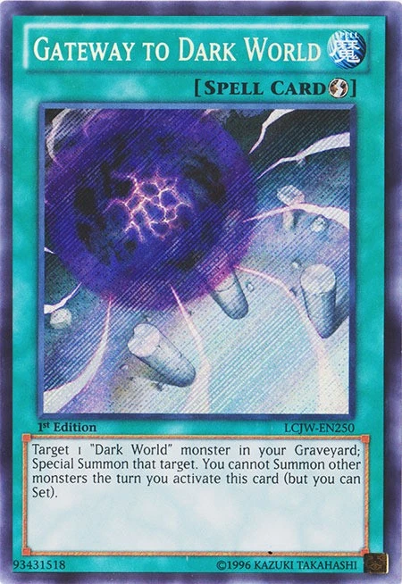 1 x Gateway to Dark World - LCJW-EN250 - Secret Rare - 1st Edition Near Mint, En - Image 1 of 1