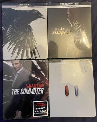 4K + BD Steelbooks. Expendables 4, Black Adam, Matrix 4, The Commuter.  EU Italy - Image 1 of 2