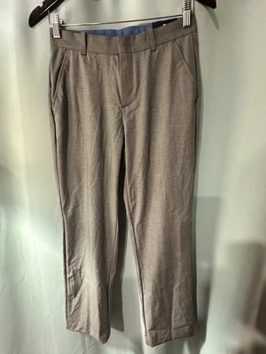 男孩 Izod 灰色平底前弹力 Devant Plat 可伸缩裤子 14 码 — 第 1/3 张图片