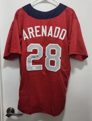 NOLAN ARENADO Signed Auto Custom Rockies National League All-Star Jersey JSA - Image 1 of 4