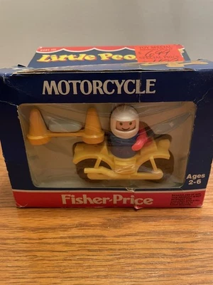 Motocicleta Little People 1989 vintage con conductor 2451 nueva en caja - leer Foto 1 de 4