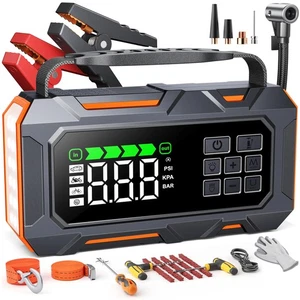 TREKURE 16 in 1 Booster Avviamento Auto da 7000A e Compressore 160PSI Avviatore - Foto 1 di 24