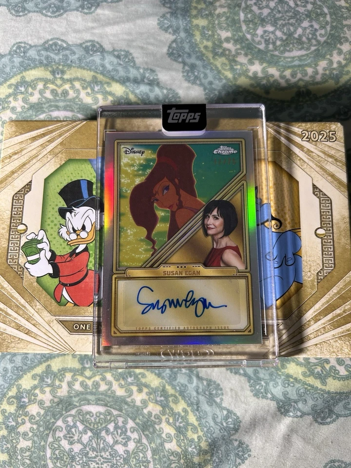 Topps Chrome Disney Minted 2025 NYCC EXCLUSIVE Susan Egan Auto /75 - Image 1 of 3