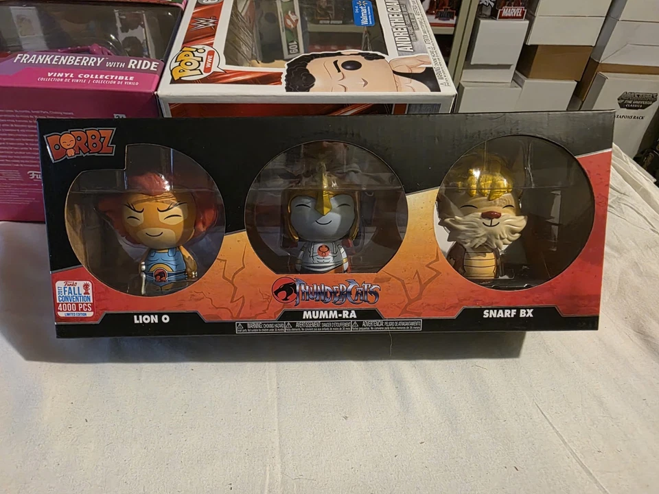 Paquete de 3 figuras de vinilo ThunderCats Dorbz Lion O Mumm-Ra and Snarf BX Foto 1 de 1